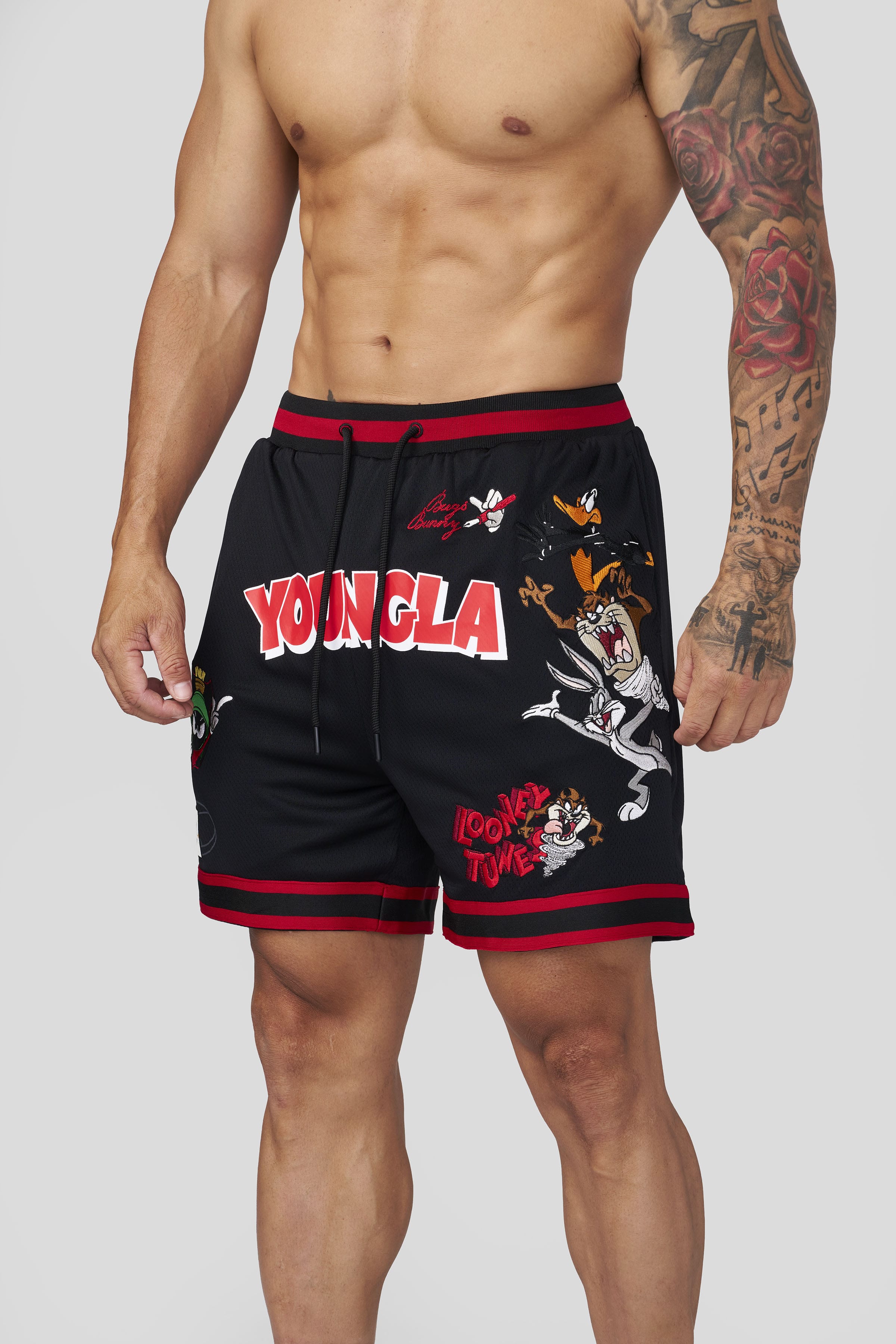 Looney Tunes Embroidered Patch Shorts - View 3