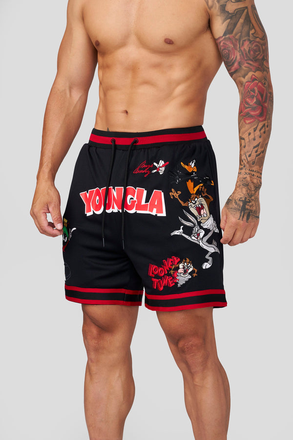 Looney Tunes Embroidered Patch Shorts - View 3