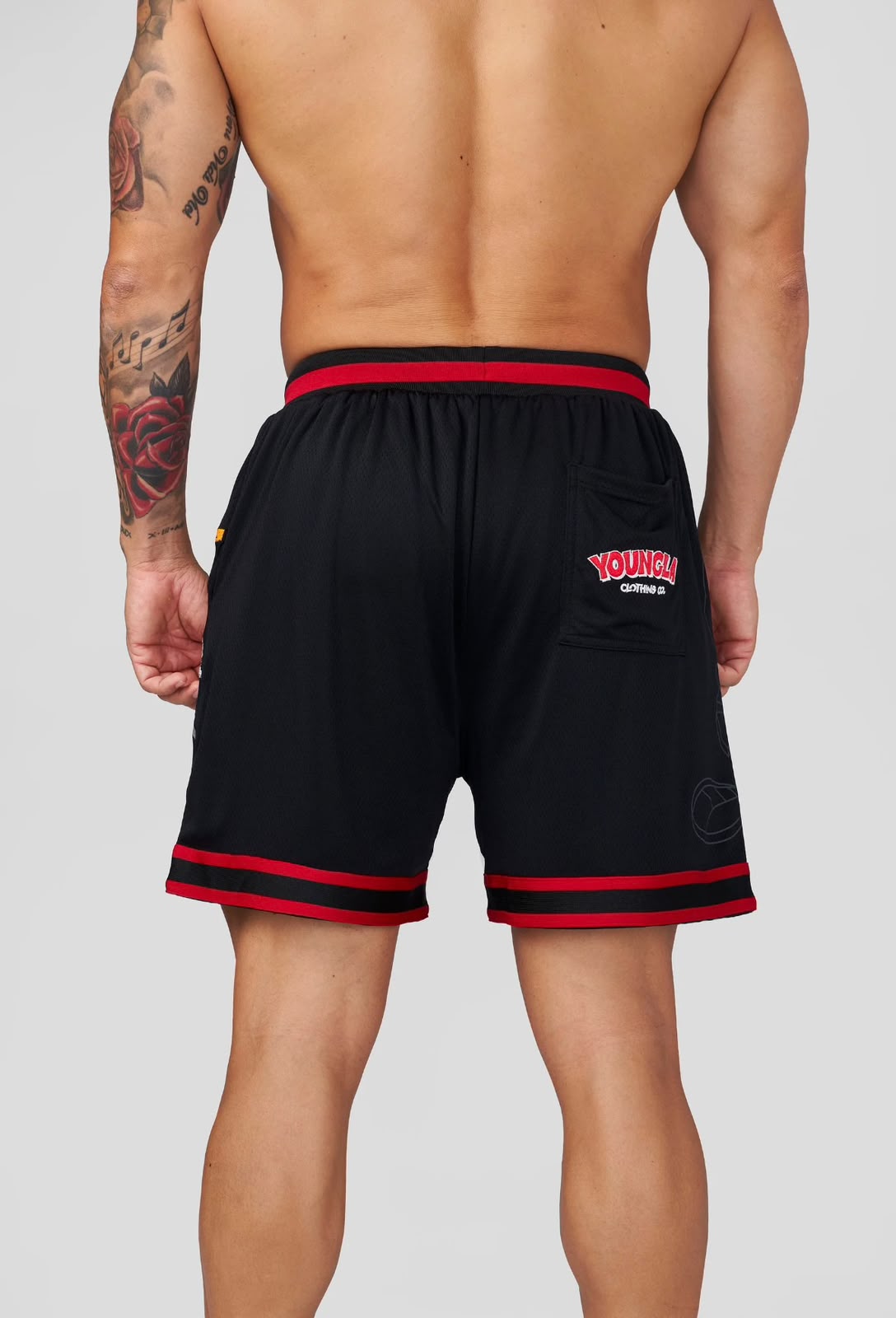 Looney Tunes Embroidered Patch Shorts Black