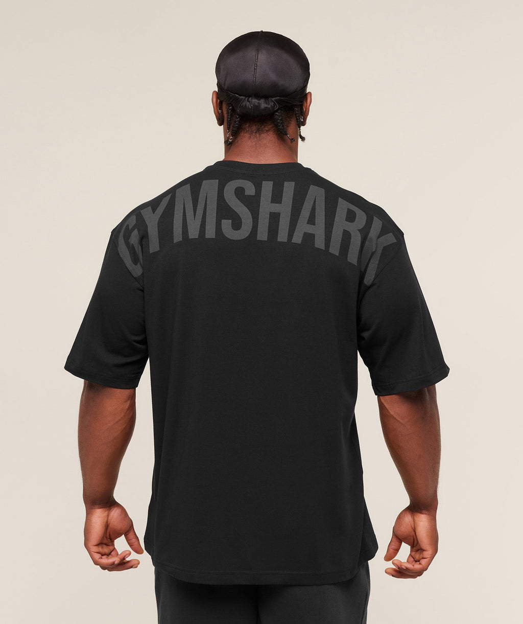 Power T-Shirt Logo Negro - View 3